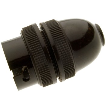 All Brown Bakelite Ceiling Pendant Kit and B22 Bulb Holder with 1M Mocha Brown Flex